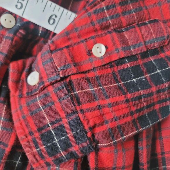 Polo Ralph Lauren Girls Red Black Plaid Fit Flare Holiday Dress Size 5 - Picture 8 of 14